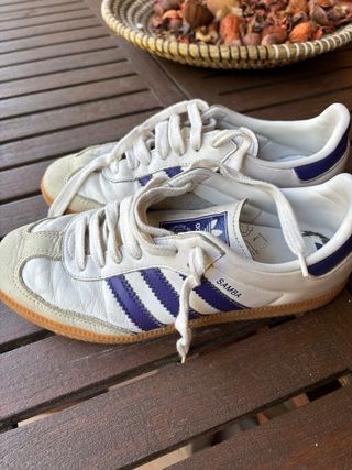 Adidas Samba Azul Blanco