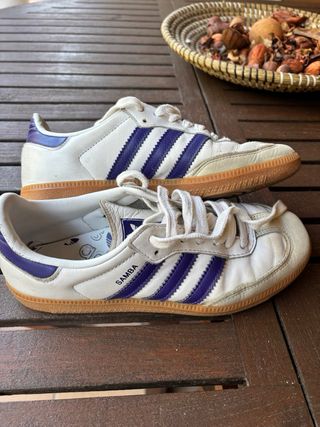 Adidas Samba Azul Blanco