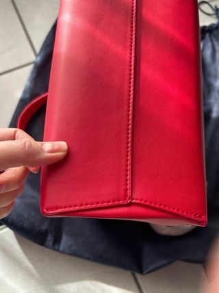 Borsa Tommy Hilfiger rossa ecopelle