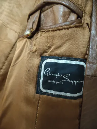 Chaleco de piel cocodrilo vintage aviador