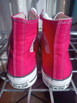 Zapatillas Converse Altas Talla 38 Rosas