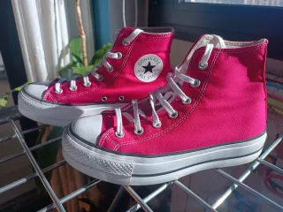 Zapatillas Converse Altas Talla 38 Rosas