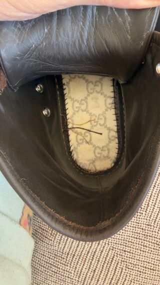 Zapatillas Gucci Beige y Marrón.