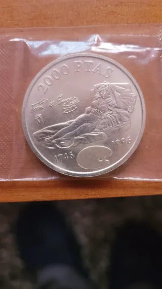 Moneda 2000 pts Plata 1996 Rey Juan Carlos