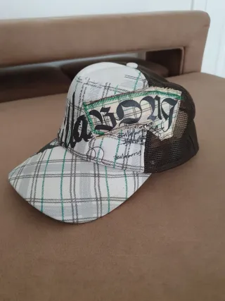 Boné Billabong Xadrez Verde e Branco