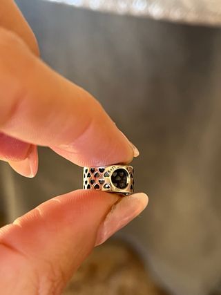 Charm Árbol de la Vida Plata y Negro