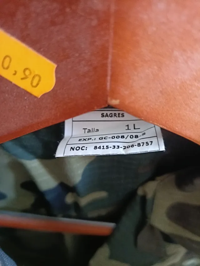 Camiseta militar niño camuflaje Talla M