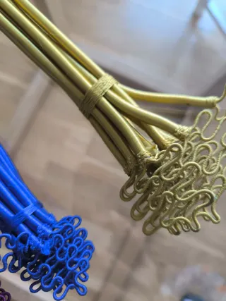 Servilleteros/Agarraderas Cortinas, artesanal.