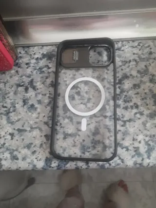 Funda iPhone 15 Plus Negra Transparente
