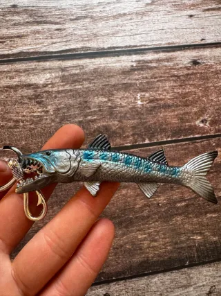 LLAVERO DE PESCA BARRACUDA PICUDA