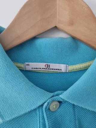 Polo Carolina Herrera Azul Turquesa