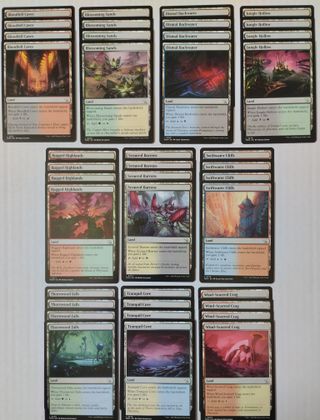 40 Bico Lands lifegain All colors Magic MTG