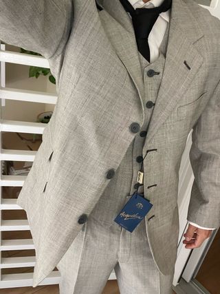 Abito elegante Acqua Viva grigio