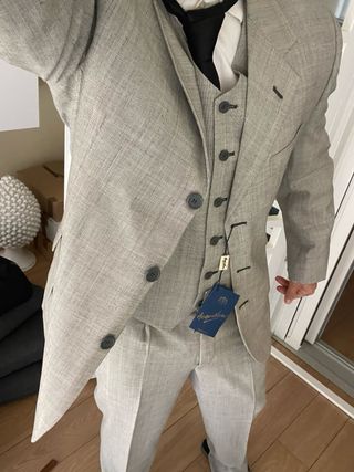 Abito elegante Acqua Viva grigio