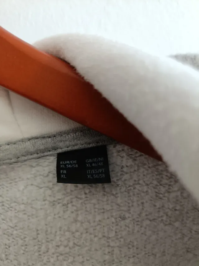 Chaquetas Gris Talla XL con Cremallera