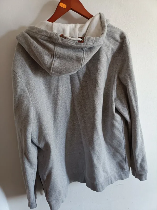 Chaquetas Gris Talla XL con Cremallera