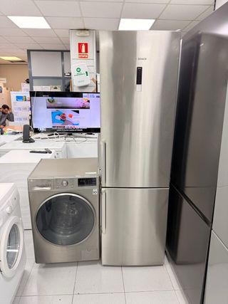 Super Oferta pack Nevera y Lavadora Inox