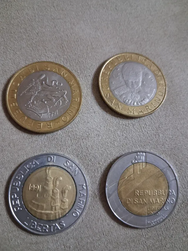 1000 lire 1999 500 lire 1990 1997 1991