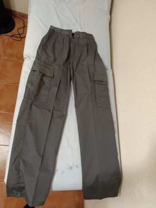 Pantalones de trabajo hombre cargo verde oliva