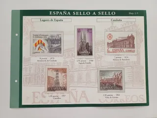 Láminas Sellos España sello a sello. El país.