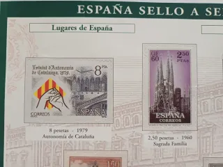 Láminas Sellos España sello a sello. El país.