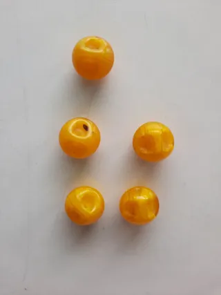 5 Botones Antiguos Naranja