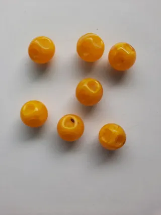 5 Botones Antiguos Naranja