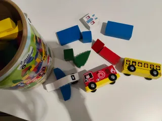 Caja de bloques de construcción de juguete