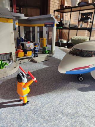 Playmobil Aeropuerto con Avión y Accesorios