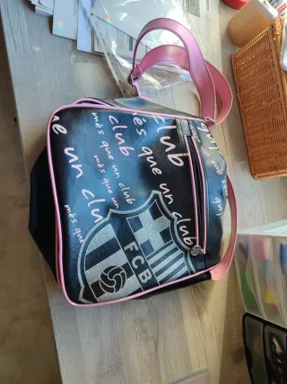 Bandolera FC Barcelona Negra y Rosa