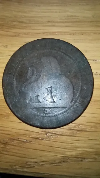 Moneda 10 céntimos 1870