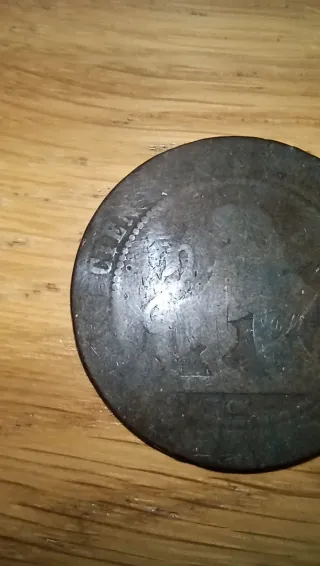 Moneda 10 céntimos 1870
