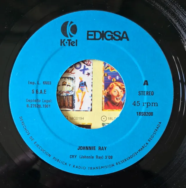 Johnnie Ray - Cry Please Mr. Sun 7''