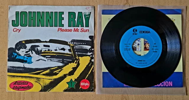 Johnnie Ray - Cry Please Mr. Sun 7''