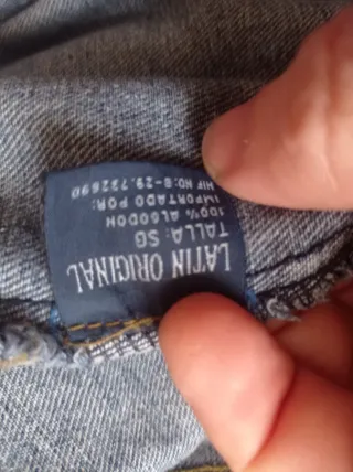 Chaqueta Vaquera Hombre Talla SG