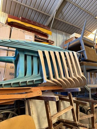 Sillas San Miguel Plástico Beige/Verde