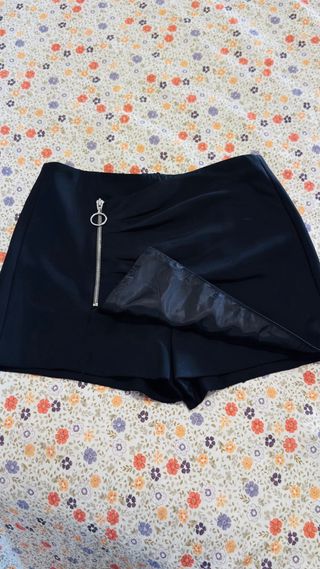 Falda pantalón Zara negra Talla XS