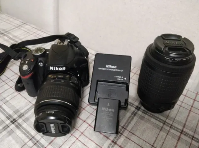 Nikon D3200 + Nikon 18-55 y 55-200