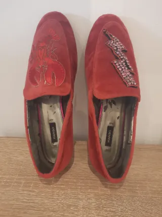 Zapatos fucsias mujer T37