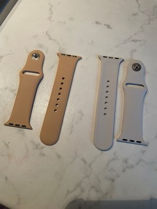 Cinturini per orologio beige e grigio