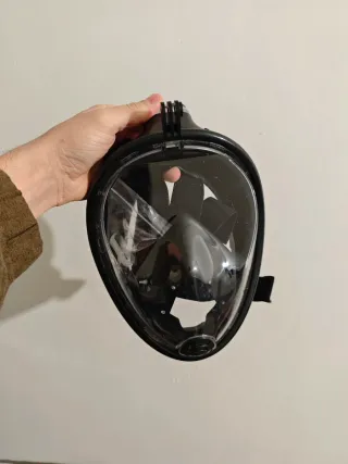 Máscara buceo integral con soporte GoPro