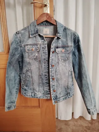 Cazadora vaquera mujer azul