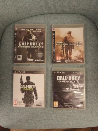 Lote 4 Juegos Call of Duty PS3