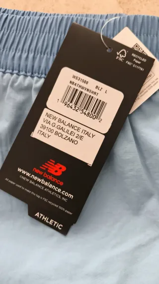 New Balance Pantalón Corto Deportivo Azul