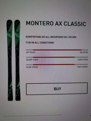 Sci Stöckli AX Montero 173cm All Mountain