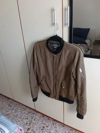 Bomber donna verde militare