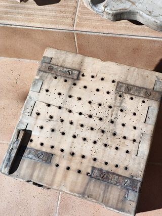 ANTIGUA Prensa de Madera Rústica / Vintage