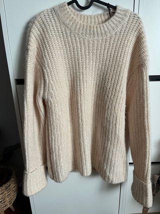 Jersey H&M brillos beige Talla XS