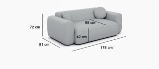 Sofá 2 plazas Soho IconX Beige