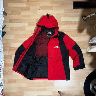 Chaqueta The North Face Roja Negra GoreTex Vintage